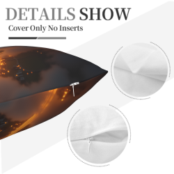 Custodia per cuscino in peluche Notte Stellata - 18x18 pollici | OKOMALL