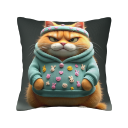 Funda de cojín de felpa para gatos lindos - OkOmall