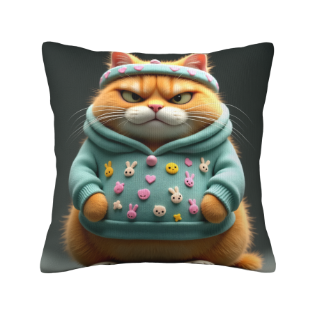 かわいい猫のぬいぐるみクッションカバー - OkOmall