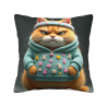 Housse de coussin en peluche pour chat mignon - OkOmall