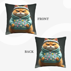かわいい猫のぬいぐるみクッションカバー - OkOmall