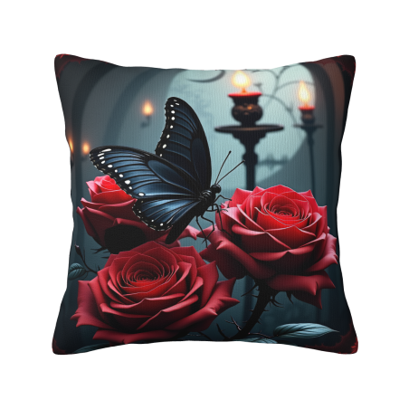 Housse de coussin en peluche Jardin de rêve - Okomall