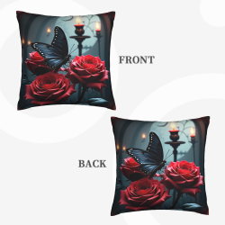 Housse de coussin en peluche Jardin de rêve - Okomall