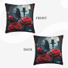 Housse de coussin en peluche Jardin de rêve - Okomall