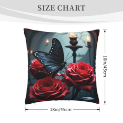 Housse de coussin en peluche Jardin de rêve - Okomall