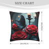 Housse de coussin en peluche Jardin de rêve - Okomall