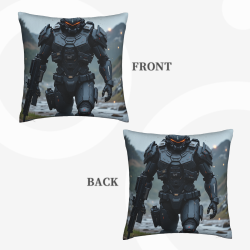 Coperta di Cuscino in Peluche Guerriero del Futuro - Okomall