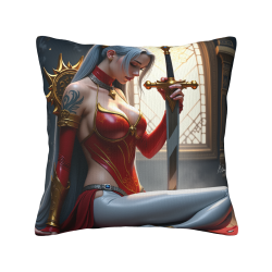 Housse de coussin en peluche sur le thème de Gardien - Okomall