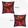 Cuscino in peluche con motivo fenice - Okomall