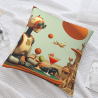 Funda de cojín de felpa con estilo retrofuturista - Okomall