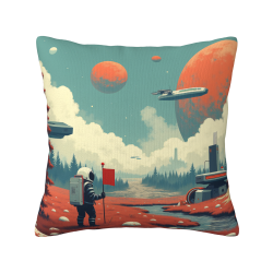 Coussin décoratif en velours 'Promenade étoilée' - Okomall