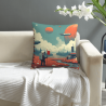 Coussin décoratif en velours 'Promenade étoilée' - Okomall