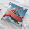 Space Explorer Plush Pillow Cover - Okomall