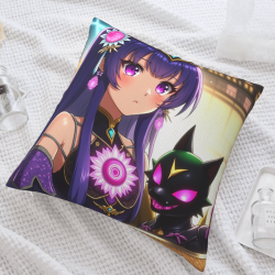 Federa Cuscino Anime Ragazza Ciliegio in Peluche - Okomall