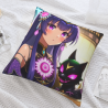 Anime Girl Cherry Blossom Plush Pillow Cover - Okomall