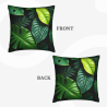 Funda de cojín de peluche con motivos tropicales - Okomall