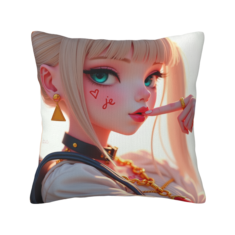 少女系毛絨抱枕套 - Okomall