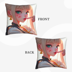 Housse de coussin en peluche de style Lolita - Okomall