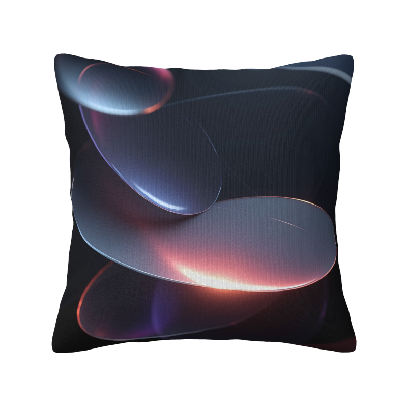 Housse de coussin en peluche irisée - Okomall