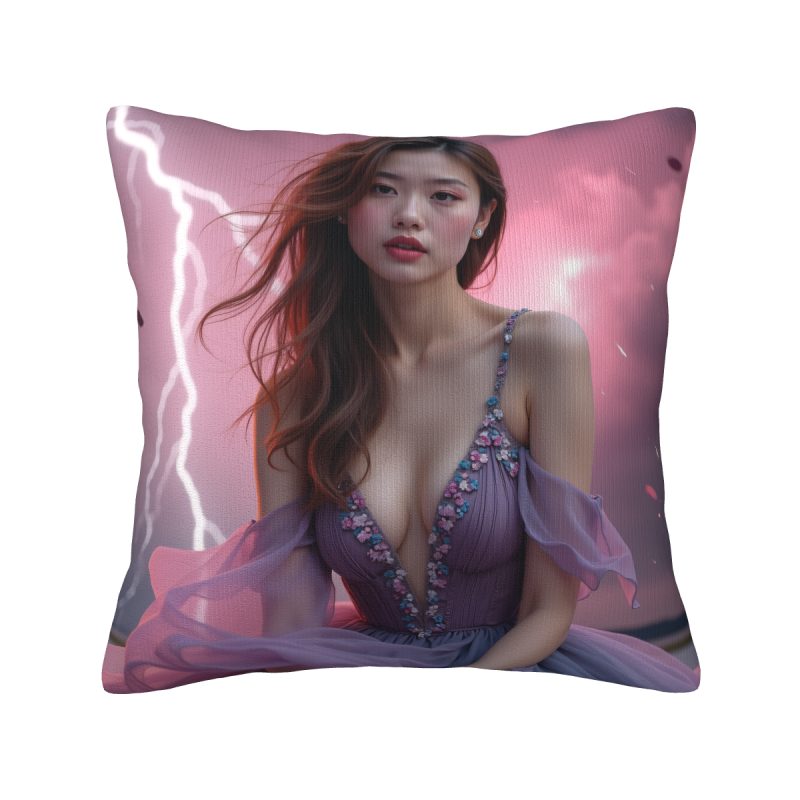 Housse de Coussin en Peluche 'Dreamy Girl' - okomall
