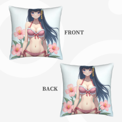 可愛少女風毛絨抱枕套 - Okomall 官方旗艦店