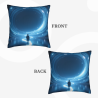 Housse de Coussin en Peluche Motif Forêt Brumeuse - Okomall