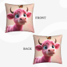 Housse de coussin en peluche vache mignonne - Okomall