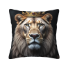 Housse de coussin lion en peluche - OkOmall