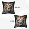 Housse de coussin lion en peluche - OkOmall