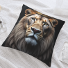 Housse de coussin lion en peluche - OkOmall
