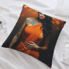 Federa cuscino in peluche con ritratto femminile estetico - Okomall