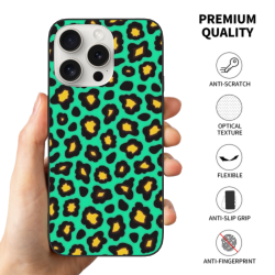 حافظة iPhone 15 Pro/Pro Max بنقشة الفهد - okomall