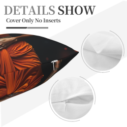 Housse de coussin en peluche avec portrait féminin esthétique - Okomall