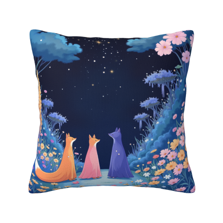Federa Cuscino in Peluche Elfo della Foresta - 18x18 pollici | OKOMALL