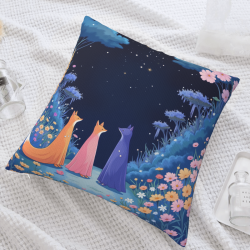 Housse de coussin en peluche Elfe de la Forêt - 18x18 pouces | OKOMALL