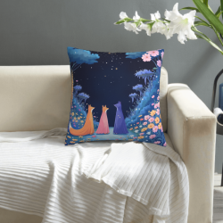 Housse de coussin en peluche Elfe de la Forêt - 18x18 pouces | OKOMALL