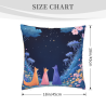 Housse de coussin en peluche Elfe de la Forêt - 18x18 pouces | OKOMALL