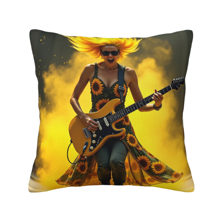 Housse de coussin en peluche Rock Star - Okomall