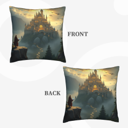 Funda de Almohada de Peluche Guardián del Bosque Misterioso - OkOmall