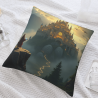 Funda de Almohada de Peluche Guardián del Bosque Misterioso - OkOmall