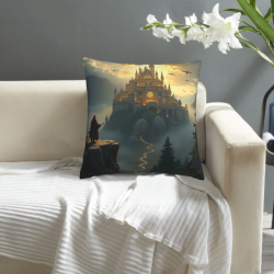Housse de Coussin en Peluche Gardien de la Forêt Mystérieuse - OkOmall