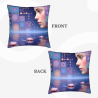 Housse de coussin en peluche à texture d'ondulation de rêve - Okomall