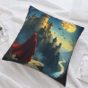 Housse de coussin en peluche sur le thème de la forêt mystique - 18x18 pouces | Okomall