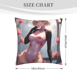 動漫少女櫻花抱枕套 - Okomall 官方旗艦店
