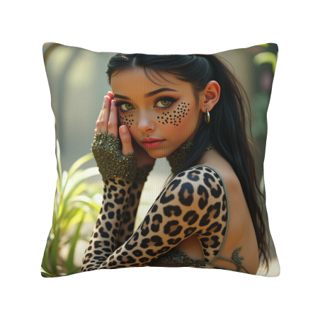Beautiful Girl Plush Pillow Cover - OkOmall