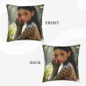 Housse de Coussin en Peluche Motif Fille Esthétique - OkOmall