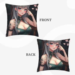 Japanese Cute Girl Plush Pillow Cover - Okomall