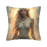 Housse de Coussin en Peluche Motif Belle Fée de la Forêt Enchantée - Okomall