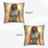 Housse de Coussin en Peluche Motif Belle Fée de la Forêt Enchantée - Okomall