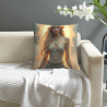 Housse de Coussin en Peluche Motif Belle Fée de la Forêt Enchantée - Okomall